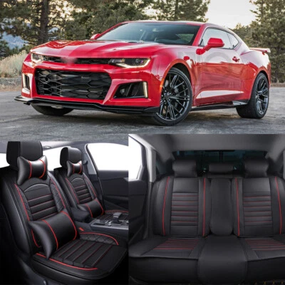 Полный комплект чехлов на передние + задние автомобильные сиденья для CHEVROLET Chevy Camaro 5 сидений подушка - Изображение 1 из 4