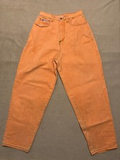 Vintage Cross Colours Jeans Size 32 (28x29) Orange Baggy Hip Hop USA Made