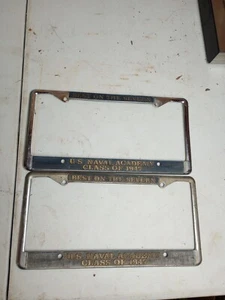 2 US Naval Academy 1947 Nummernschilder um Best Of The Servan Rat Rod Hot Rod - Bild 1 von 2