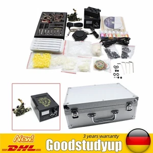 T?towierung Komplett Tattoo Set Maschine 7 Farben inks Kit 50 Nadeln T?towierung - Bild 1 von 12