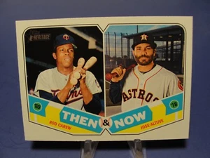 ROD CAREW / JOSE ALTUVE 2018 TOPPS HERITAGE THEN & NOW #TN-9 - Picture 1 of 2