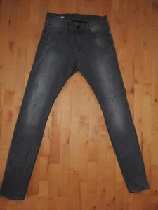 G-STAR RAW Revend Super Slim Jeans W32 L34 Herren - Grau - Distressed Stretch - Bild 1 von 9