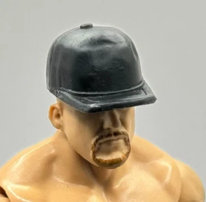 WWE Black Plain Baseball Cap Hat Accessory Mattel Figure Clothes Prop 1/12 J4 - Picture 1 of 1