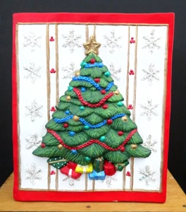 Hand Crafted Ceramic CHRISTMAS PLANTER Cards, Candy, Catchall EUC - Picture 1 of 10