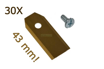 30X 4,3CM lame titane pour Gardena R38Li R40Li R45Li R50Li R70Li robot tondeuse