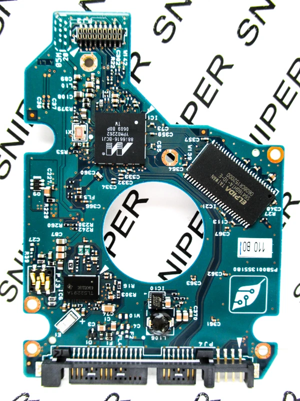 PCB - Toshiba 80GB MK8032GSX (HDD2D32 D ZK01 T) G5B00135 AS112D Hard Drive - Image 1 of 1