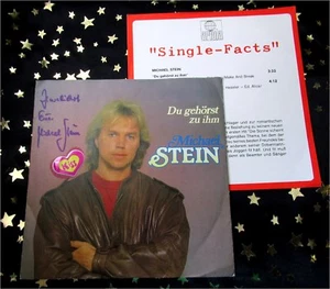 MICHAEL STEIN - Du gehörst zu ihm / Rosalyn * TOP SINGLE (M-:)) AUTOGRAMM + INFO - Bild 1 von 1