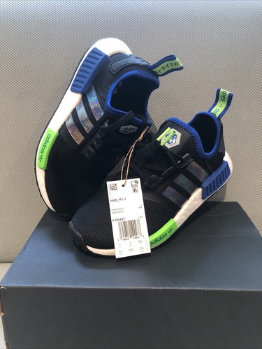 Adidas NMD R1 J Gaia Space Mission bambini unisex originale taglia 3 5 FX6497 nuove