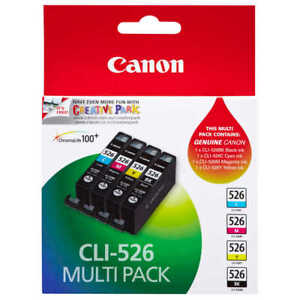 C/M/Y 12 Ink Cartridges to replace Canon CLI-526 Compatible for Printers 