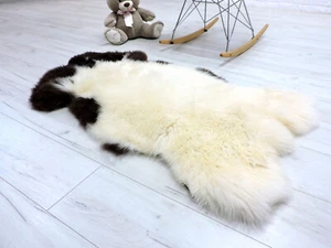 ECHTER JACOB LAMMFELL TEPPICH CREME BRAUN HOCHFLOR STUHLBEZUG FLÄCHENTEPPICH 151/1 - Bild 1 von 6