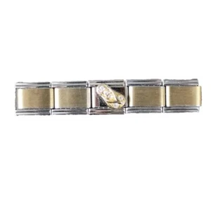 Ciao Flip Flop Stainless Steel Elastic Stretch Chain Link Italian Charm - Picture 1 of 8