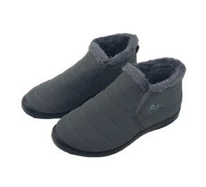 Waterproof Winter Shoes Snow Boots Fur-lined Slip On Warm Ankle Unisex 8.5 Women - Picture 1 of 7