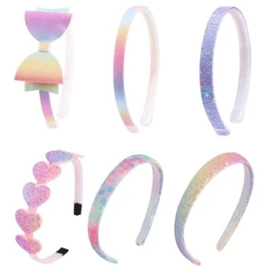 Girls Headbands Glitter Kids Headbands Bow/Heart/Star Headbands Sweet Hairban... - Picture 1 of 6