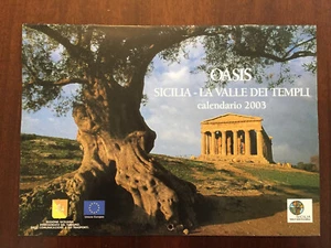 Oasis Calendario 2003 Sicilia La Valle dei Templi Italia - Picture 1 of 2
