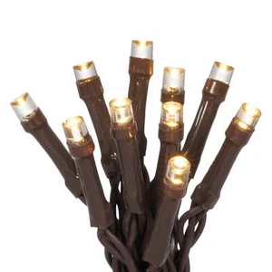 50-Count Solar Powered Warm White LED Mini Outdoor String Lights - Picture 1 of 10