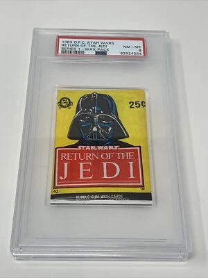 1983 OPC (not Topps) Star Wars ROTJ Series 1 Wax Pack PSA 8 NM-MT Pop 9 (NO 10s) - Image 1 of 3