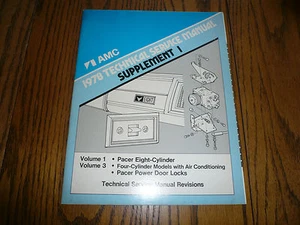 1978 AMC Technical Service Manual - Technical Service Supplement 1 - Bild 1 von 2