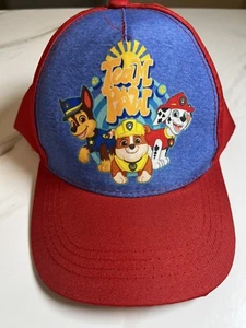 Paw Patrol Toddler Infant Baseball Cap Snap Back Nickelodeon Blue Red With Tags - Picture 1 of 4