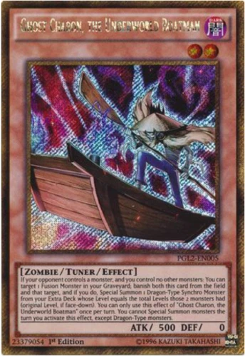 GHOST CHARON, THE UNDERWORLD BOATMAN (PGL2-EN005) - YuGiOh Gold Secret 1st. - Image 1 of 1