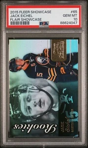PSA 10 Gem Mint JACK EICHEL 2015/16 Fleer Flair Showcase ROOKIE CARD! VEGAS! - Picture 1 of 1