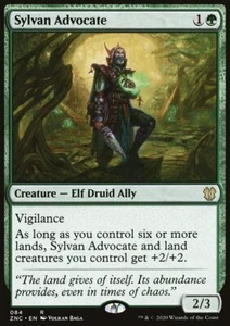MTG Magic the Gathering Sylvan Advocate (84/155) Zendikar Rising Commander LP - Picture 1 of 1