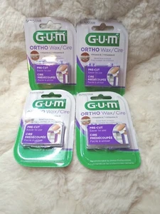 Cera ortodontica pretagliata G•U•M (Sunstar) con vitamina E lotto = 4 confezioni sigillate - Foto 1 di 4