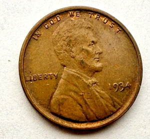 1934-P Lincoln Wheat 1c ~ About Uncirculated? ~Nice ~ Bargain! ~ E33 - Picture 1 of 4