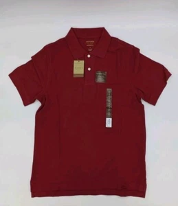 *New* With Tags Croft & Barrow Mens Small Weekend Short Sleeve Polo Dark Red - Picture 1 of 11