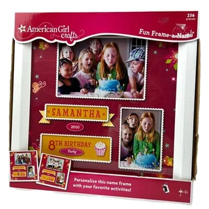 American Girl Crafts Fun Frame-A-Name Personalized Picture Frame 236-Piece Set - Picture 1 of 12