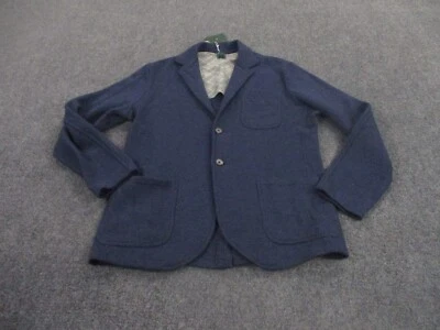 Robert Talbott Suéter Adulto XL Azul Lana Cárdigan Cuello Preppy Para Hombres NUEVO Foto 1 de 4