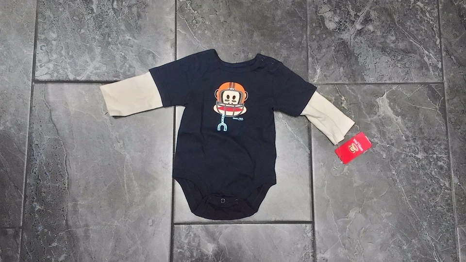 NWT PAUL FRANK SMALL PAUL INFANT BOYS LONG SLEEVE ONE PIECE 6M Foto 1 de 1