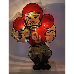 Oklahoma University Sooners Window Football Player 12" 12V suction cups 15' cord - Picture 1 of 11