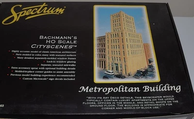 Spectrum Bachmann's HO Scale Cityscenes Metropolitan Building #88003  - Image 1 of 4