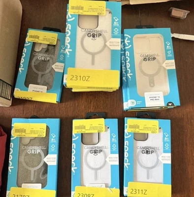 Lote de 12 Empuñaduras Speck Candyshell Blancas iPhone 16 Plus/Pro Max Protectoras Magsafe Foto 1 de 4