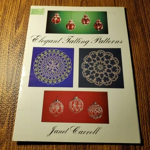Dover Elegant Tatting Patterns Book Janet Carroll Tatting Patterns 1996 - Picture 1 of 6
