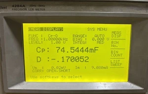 AGILENT 4284A yellow green display LCD - Picture 1 of 2