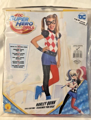 Rubies DC Super Hero Girls Harley Quinn Halloween Costume Child Size Large 12-14 - Image 1 of 3