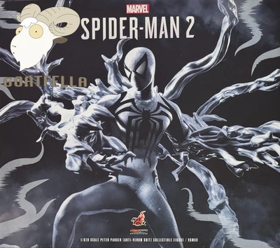 READY NEW AUTHENTIC HOT TOYS SPIDERMAN 2 PETER PARKER ANTI-VENOM SUIT VGM69 PS5 - Image 1 of 4