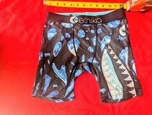 Ethika Boxer Briefs boys L mens S skate 22" shark diamond water cute sexy shorts - Picture 1 of 1