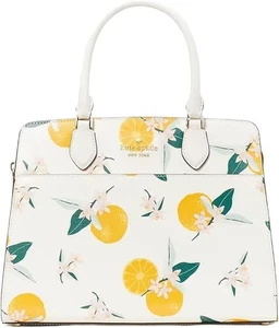 Kate Spade Staci Madison Medium Satchel Crossbody Bag Orange Toss Handbag KC698 - Picture 1 of 5