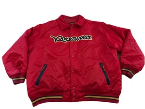 Vintage Rocawear Red Nylon Bomber Jacket XXlarge - Picture 1 of 13
