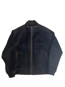 Peter Millar Men's Wool Cashmere Bomber Jacket Size XL Black Nice! - Picture 1 of 8