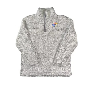 Chaqueta Pullover Kansas Jayhawks Para Hombres Mediana NCAA Baloncesto Sherpa Vellón KU - Imagen 1 de 6