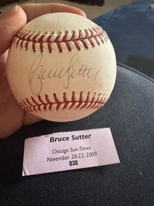 BRUCE SUTTER  Signed OML Baseball CARDINALS Cubs CY YOUNG AUTO - Picture 1 of 3