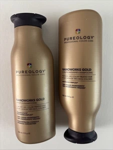 Pureology Nanoworks Gold Premium Shampoo & Conditioner 9oz Set Brand NEW! - Picture 1 of 17