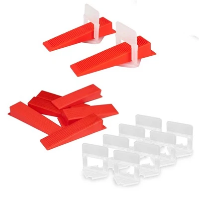 Tile Levelling System Kit Reusable Tile Spacer Wedge Clip Floor Wall Tool - Image 1 of 4
