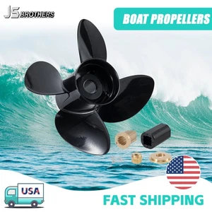 Hélice de aluminio 14 1/2x17 para motores Mercury 135-300 HP 4 palas hélice de barco derecha - Imagen 1 de 5
