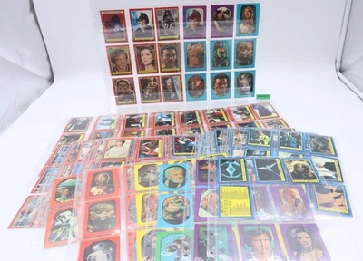 Complete 1 & 2 Blue / Red Sets + STICKERS Star Wars Trading Cards Topps - Image 1 of 2