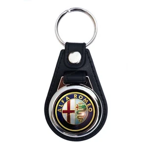 ALFA ROMEO FAUX LEATHER KEY RING / KEY FOB. VINTAGE MERCEDES CARS - Picture 1 of 1