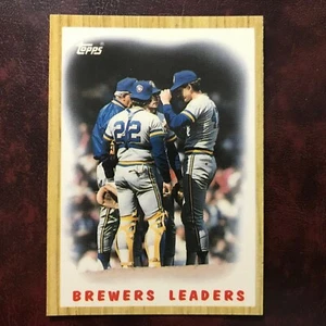 1987 Topps TIFFANY Set PAUL MOLITOR BREWERS LEADERS #56 ** MINT ** HIGH GRADE ** - Picture 1 of 2